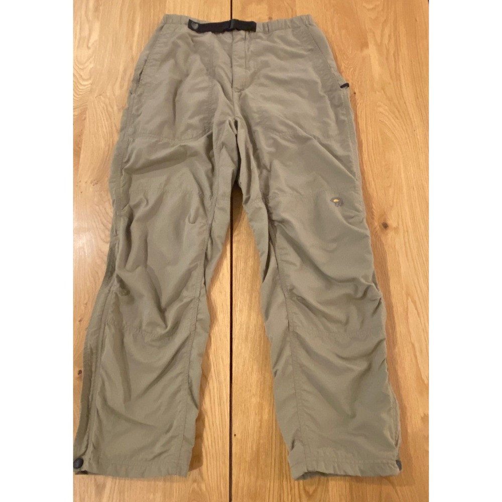 Mountain Hardwear Threshold Woman's Size 12 Hiking Outdoor Cargo‎ Pants Khakis